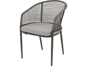Lesli Living - Bistrostoel Kioto - Grijs - 56x62x77cm