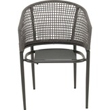 Lesli Living - Bistrostoel Kioto - Grijs - 56x62x77cm - Set van 2