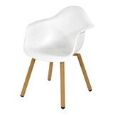 Lesli Living - Bistrostoel Montreux - Wit - 62,5x44x82,5cm