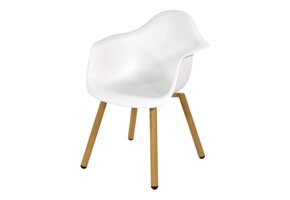 Lesli Living - Bistrostoel Montreux - Wit - 62,5x44x82,5cm