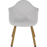 Lesli Living - Bistrostoel Montreux - Wit - 62,5x44x82,5cm