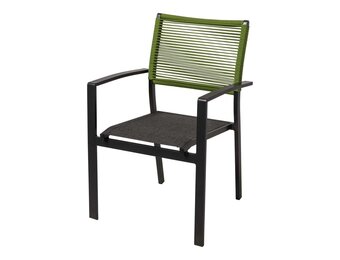 Lesli Living - Bistrostoel Vitolini - Groen - 57x62x87cm