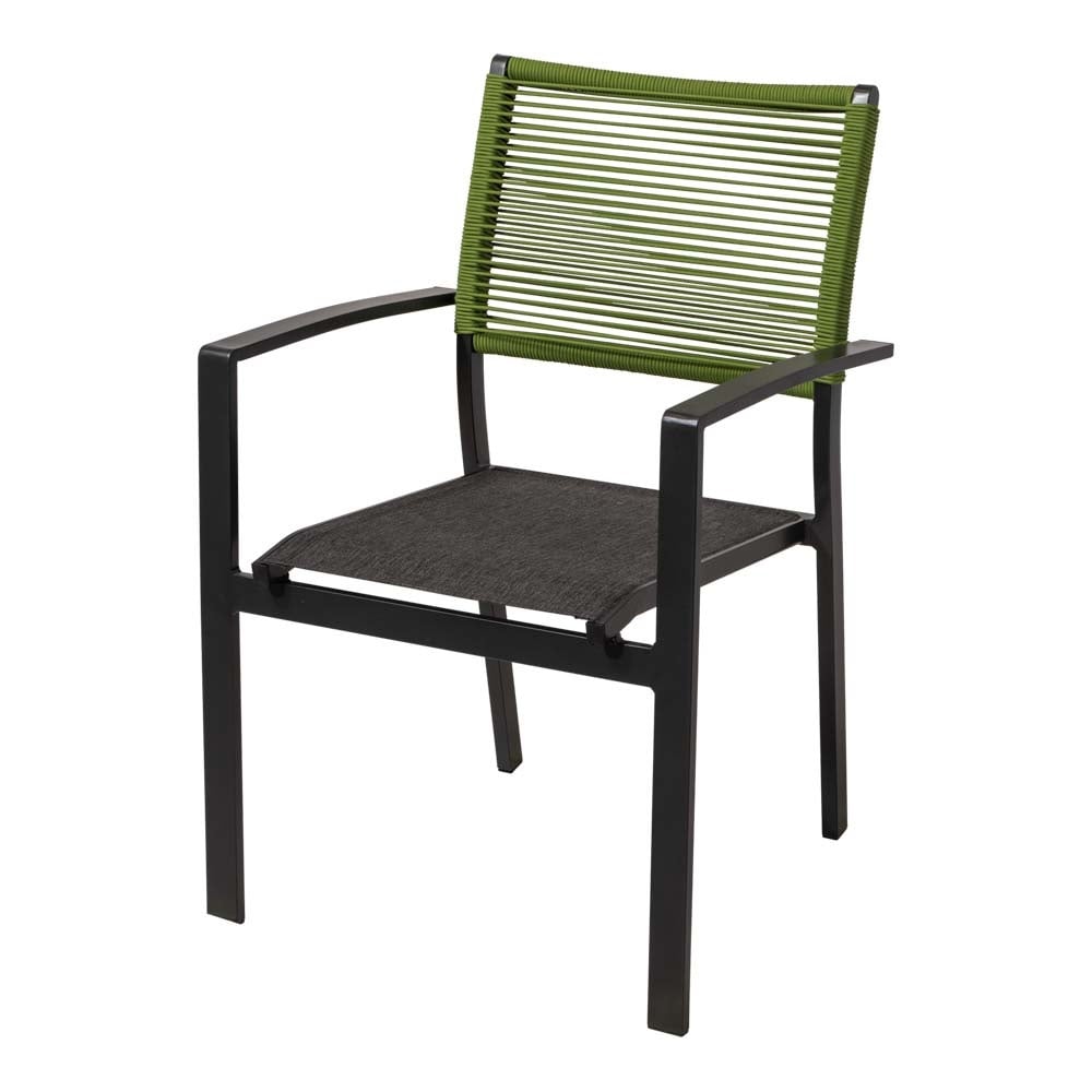 Lesli Living - Bistrostoel Vitolini - Groen - 57x62x87cm