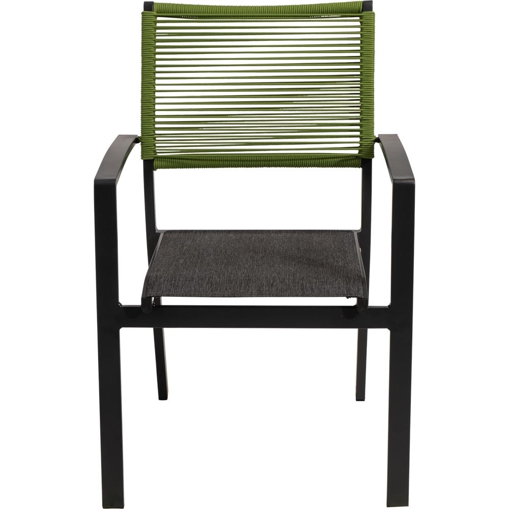 Lesli Living - Bistrostoel Vitolini - Groen - 57x62x87cm