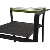 Lesli Living - Bistrostoel Vitolini - Groen - 57x62x87cm