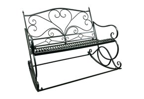 Lesli Living - Schommelbank Viva la Vida - Groen - 115x93x97cm