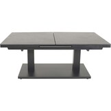 Lesli Living - Tuintafel Geneva - Antraciet - 140/180x85x54/75,5cm