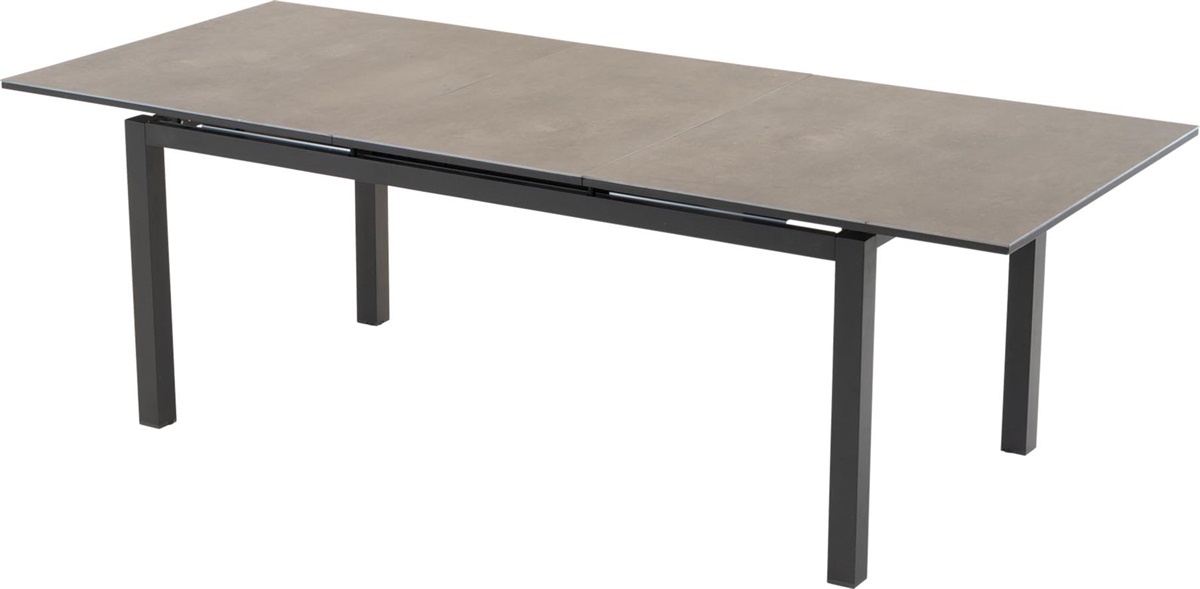 Lesli Living - Tuintafel Lagos - Grijs - 180/240x100cm