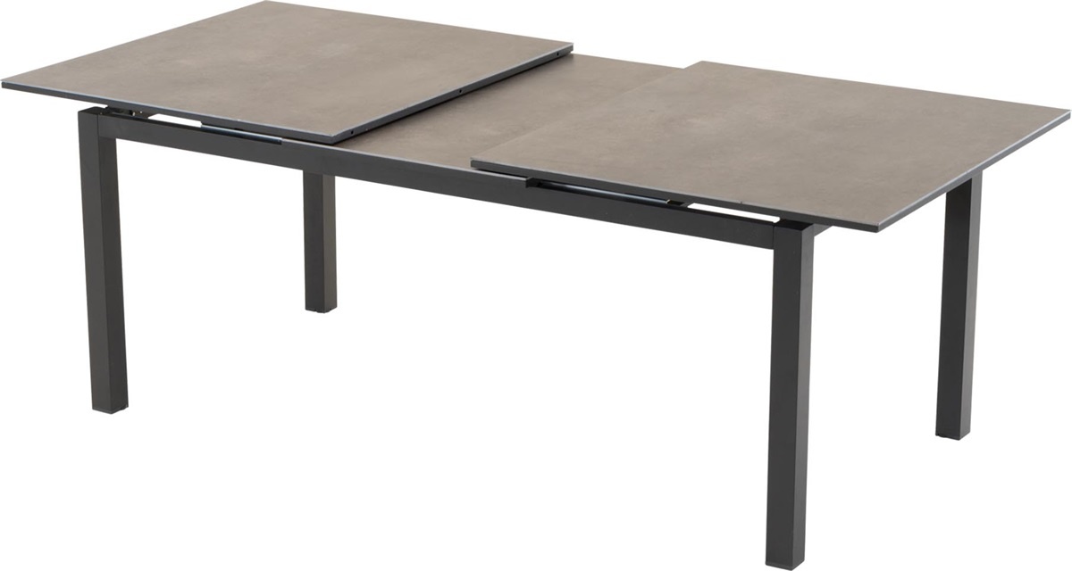 Lesli Living - Tuintafel Lagos - Grijs - 180/240x100cm