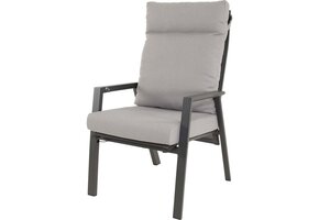Lesli Living - Bistrostoel Malik - Grijs - 65x75x105cm - Set van 2