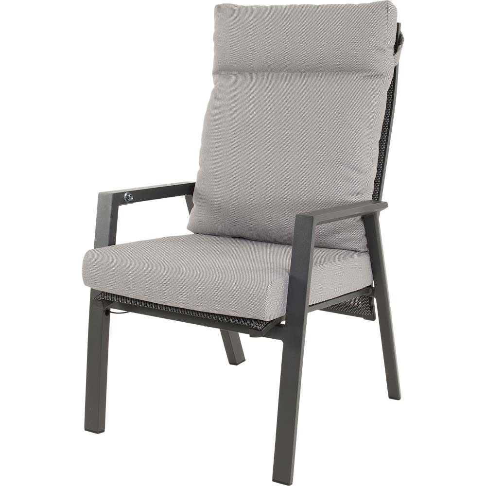 Lesli Living - Bistrostoel Malik - Grijs - 65x75x105cm - Set van 2