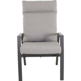 Lesli Living - Bistrostoel Malik - Grijs - 65x75x105cm - Set van 2