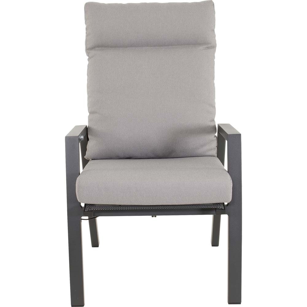 Lesli Living - Bistrostoel Malik - Grijs - 65x75x105cm - Set van 2