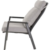 Lesli Living - Bistrostoel Malik - Grijs - 65x75x105cm - Set van 2
