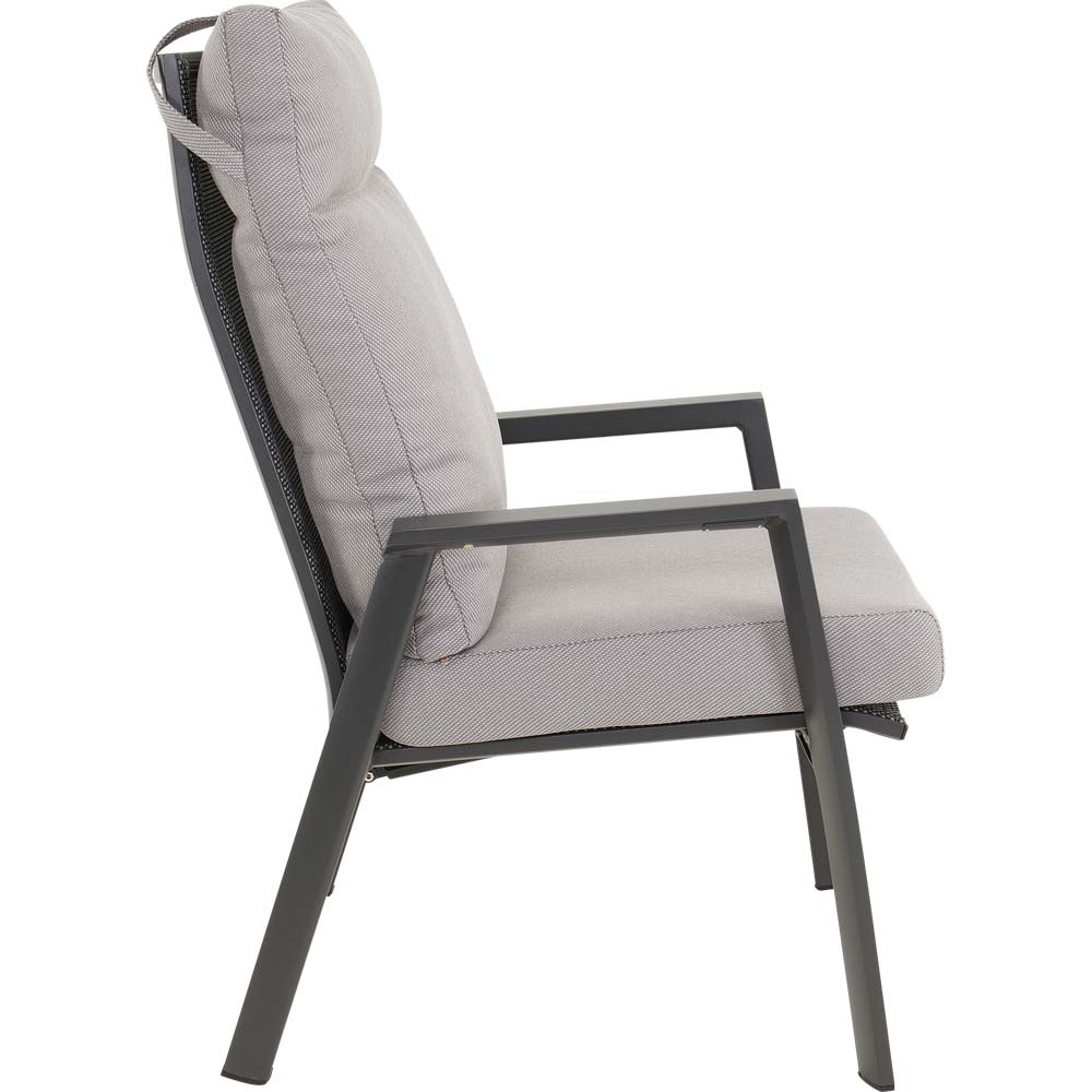 Lesli Living - Bistrostoel Malik - Grijs - 65x75x105cm - Set van 2