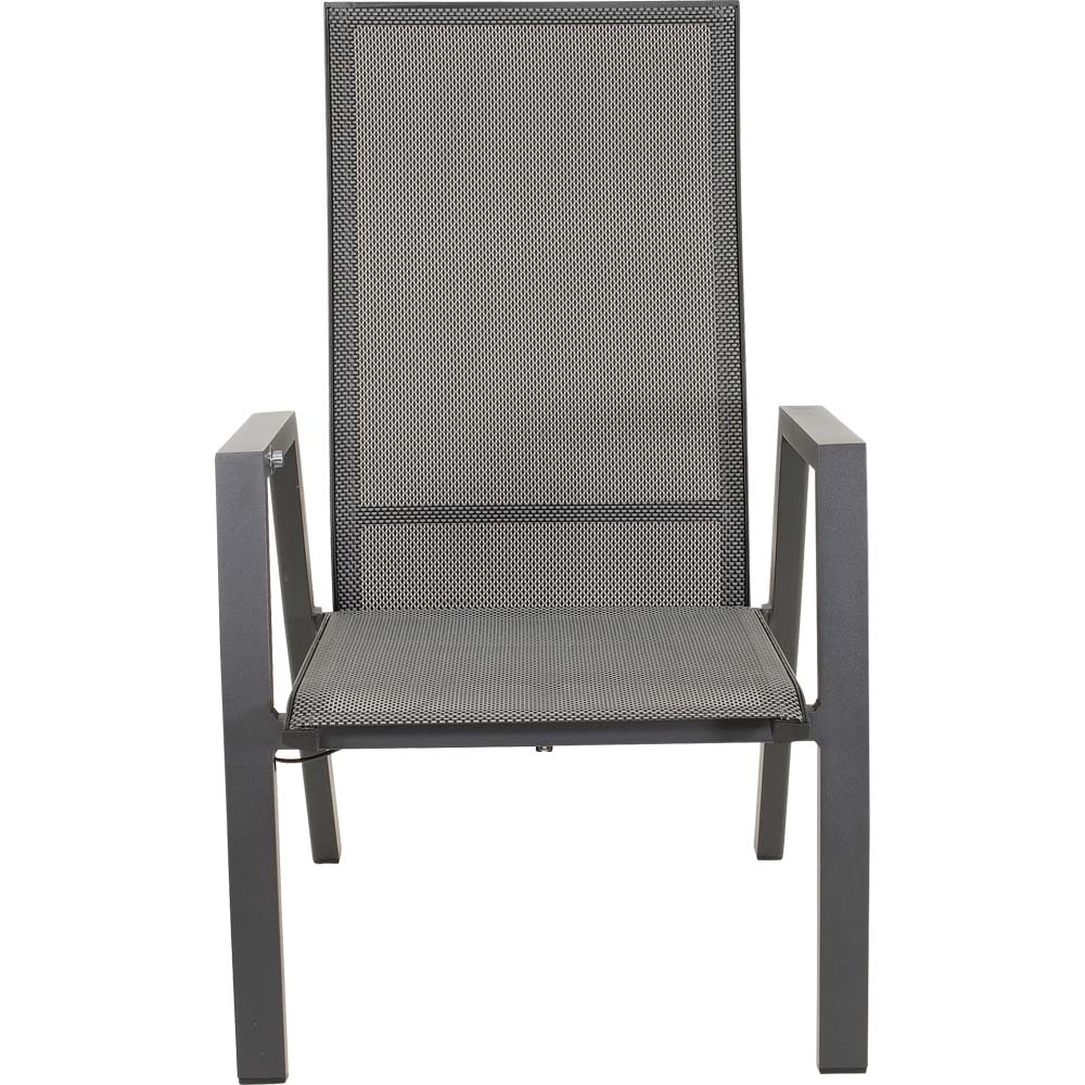 Lesli Living - Bistrostoel Malik - Grijs - 65x75x105cm - Set van 2