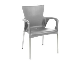 Lesli Living - Bistrostoel Bella - Grijs - 52x55x85cm