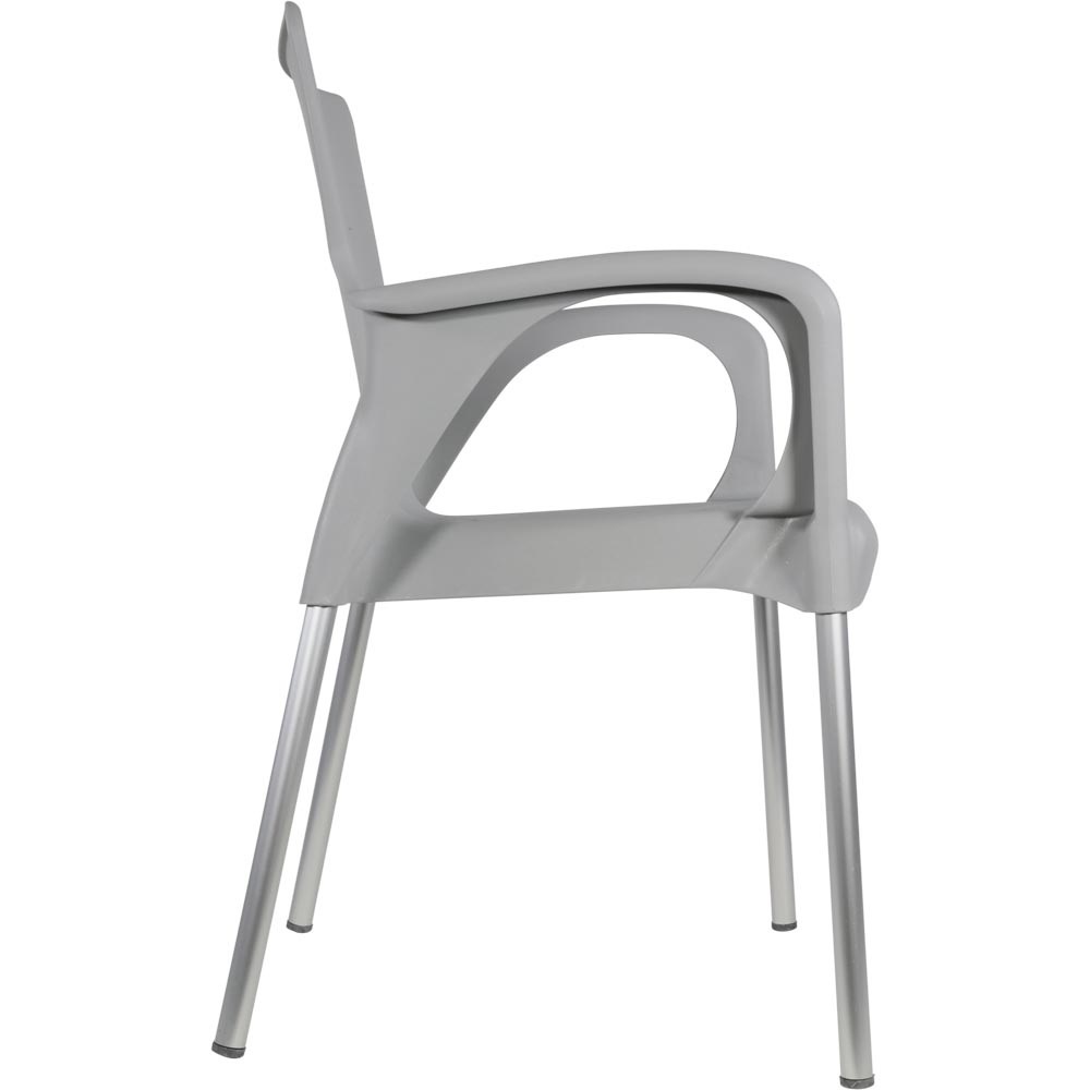 Lesli Living - Bistrostoel Bella - Grijs - 52x55x85cm