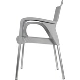 Lesli Living - Bistrostoel Bella - Grijs - 52x55x85cm