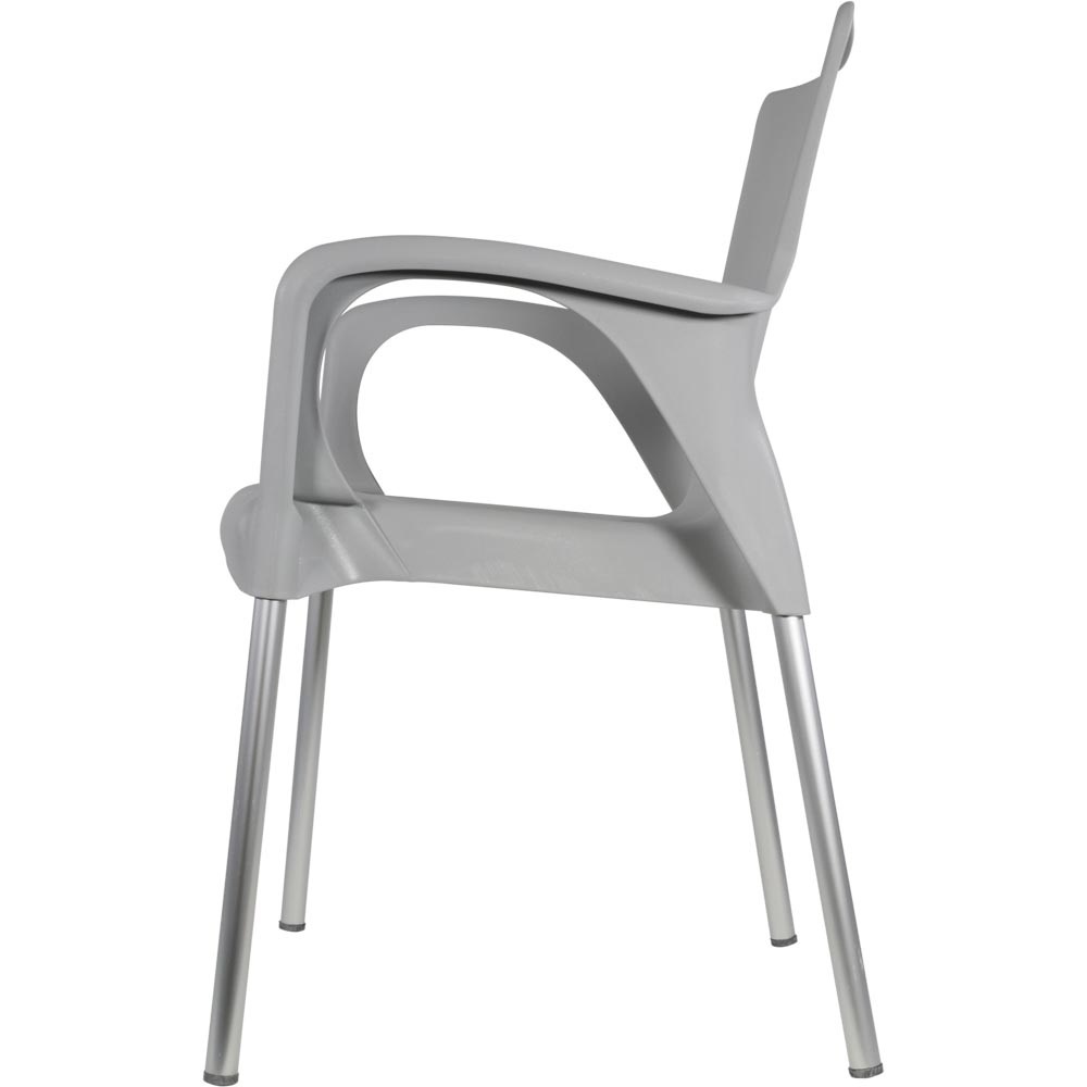 Lesli Living - Bistrostoel Bella - Grijs - 52x55x85cm