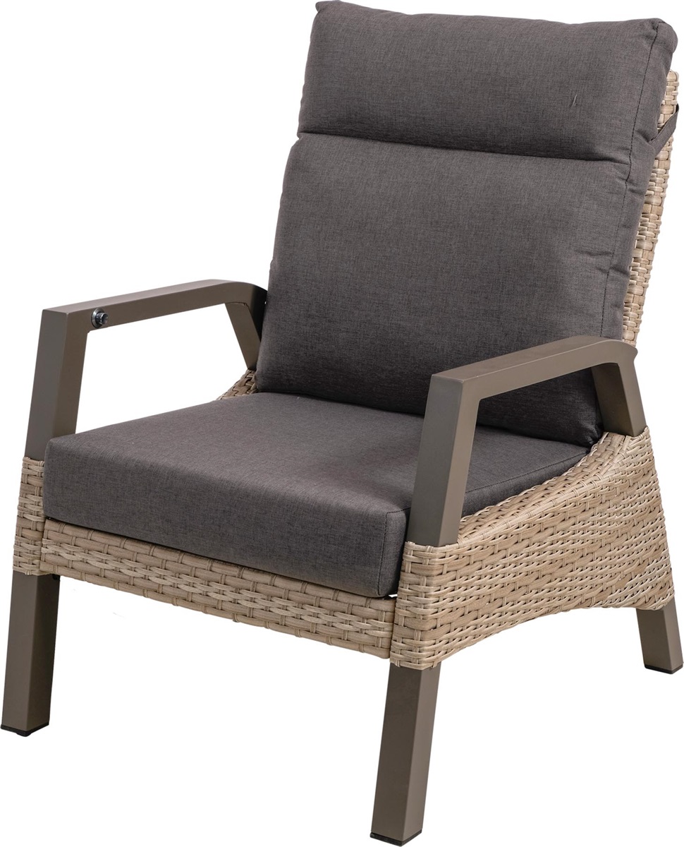 Lesli Living - Bistrostoel Treviso - Taupe - 74x83x94cm