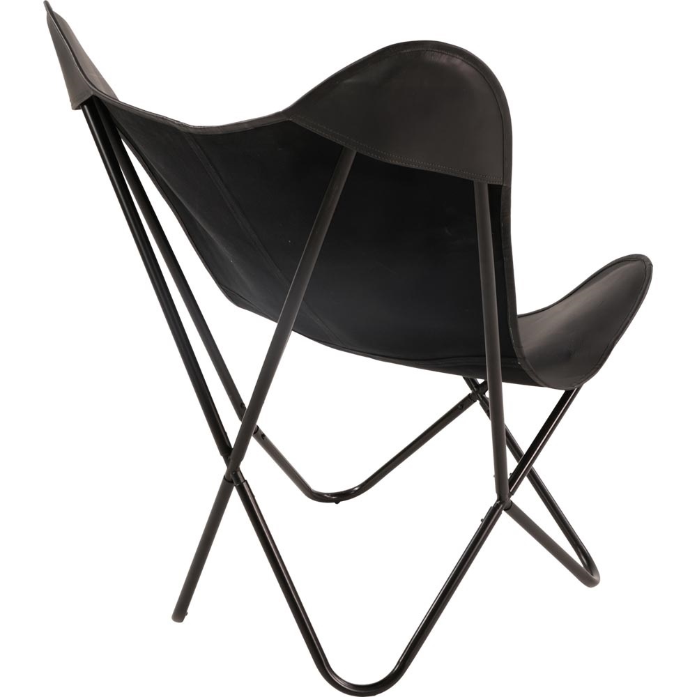 Lesli Living - Bistrostoel Buffalo - Zwart - 75x75x87cm