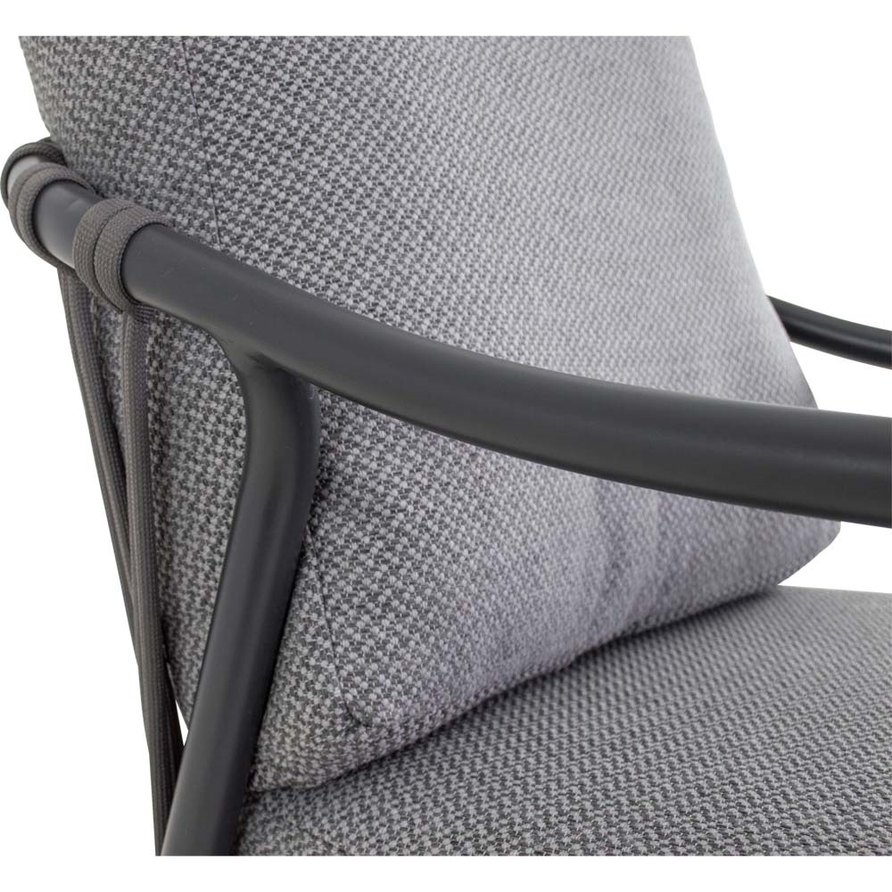 Lesli Living - Bistrostoel Durban - Grijs - 71x79x75cm