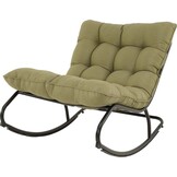 Lesli Living - Bistrostoel Zenzi - Groen - 71x115,5x73,5∕37cm