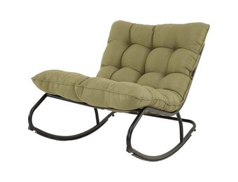 Lesli Living - Bistrostoel Zenzi - Groen - 71x115,5x73,5∕37cm