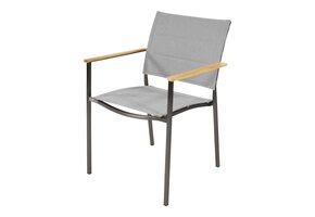 Lesli Living - Bistrostoel Marmaris - Taupe - 55∕56x62x85cm