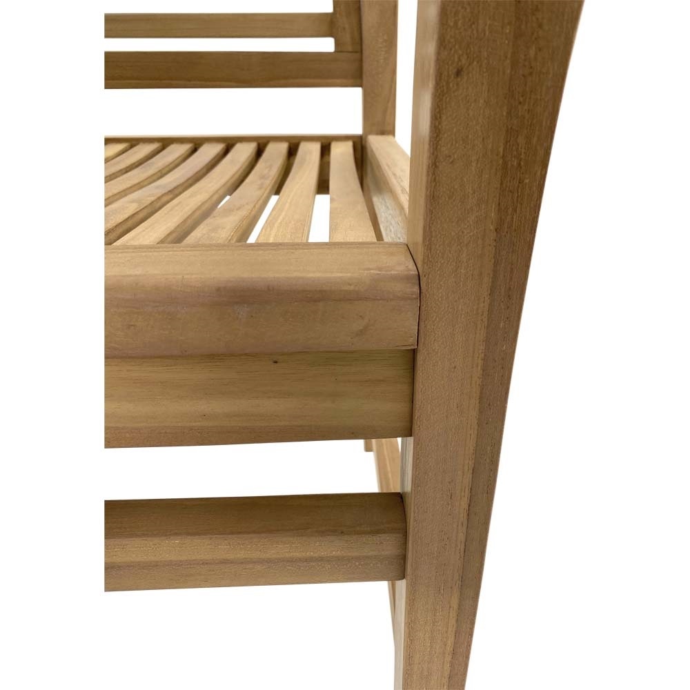 Lesli Living - Loveseat Stripe - Zwart - 142x56x96cm