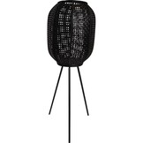 Lesli Living - Lantaarn Macy - Zwart - Ø32x88cm