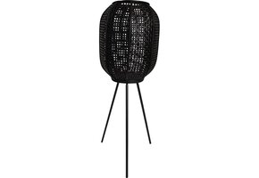 Lesli Living - Lantaarn Macy - Zwart - Ø32x88cm