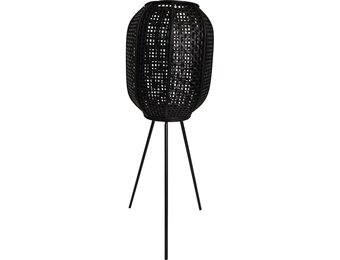 Lesli Living - Lantaarn Macy - Zwart - Ø32x88cm