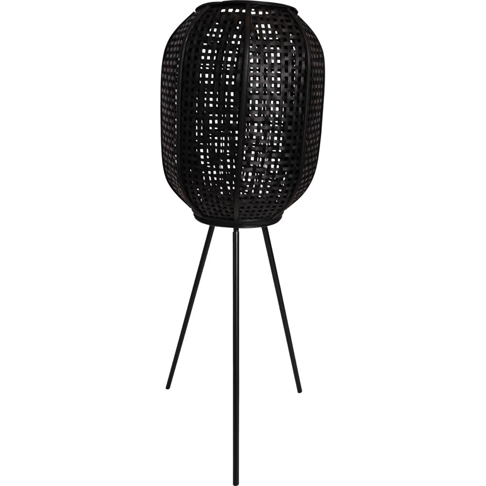 Lesli Living - Lantaarn Macy - Zwart - Ø32x88cm