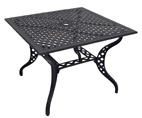 Lesli Living - Tuintafel Trafalgar - Grijs - 100x100x72cm