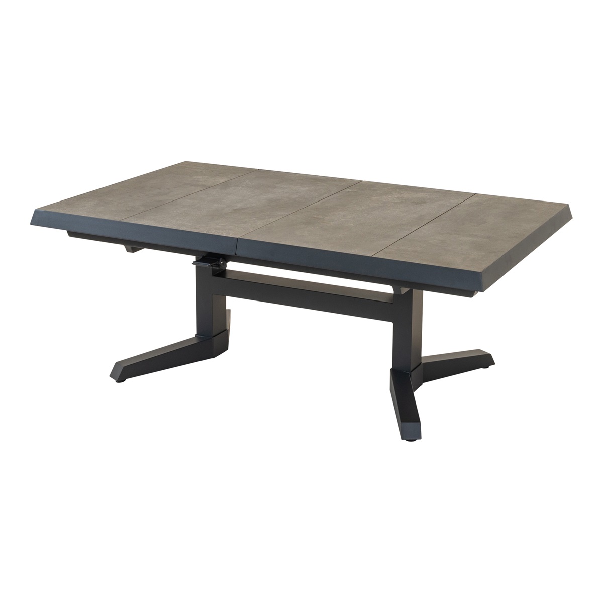 Lesli Living - Tuintafel Murcia - Grijs - 143/183x88x54/74cm