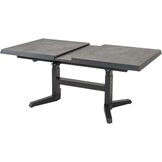 Lesli Living - Tuintafel Murcia - Grijs - 143/183x88x54/74cm