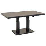 Lesli Living - Tuintafel Geneva - Grijs - 140x80cm