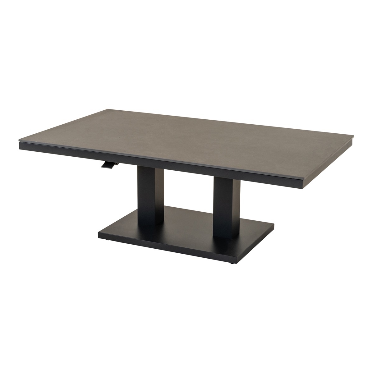 Lesli Living - Tuintafel Geneva - Grijs - 140x80cm