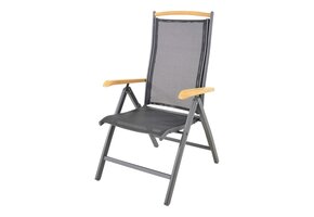 Lesli Living - Bistrostoel Monza - Zwart - 61x75x110cm - Set van 2