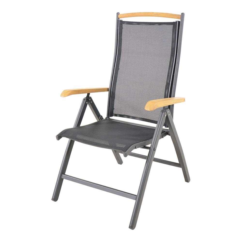 Lesli Living - Bistrostoel Monza - Zwart - 61x75x110cm - Set van 2