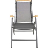 Lesli Living - Bistrostoel Monza - Zwart - 61x75x110cm - Set van 2