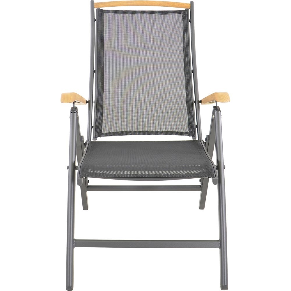 Lesli Living - Bistrostoel Monza - Zwart - 61x75x110cm - Set van 2