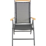 Lesli Living - Bistrostoel Monza - Zwart - 61x75x110cm - Set van 2