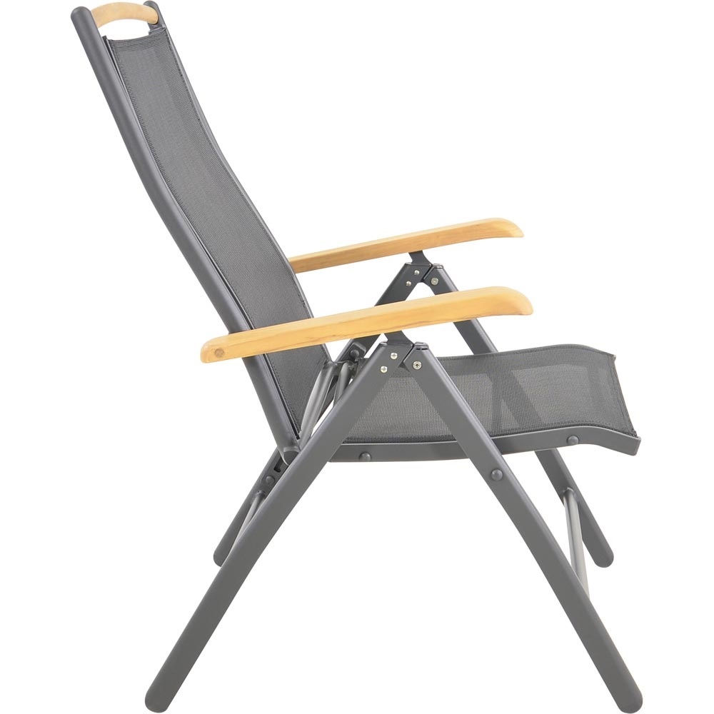 Lesli Living - Bistrostoel Monza - Zwart - 61x75x110cm - Set van 2