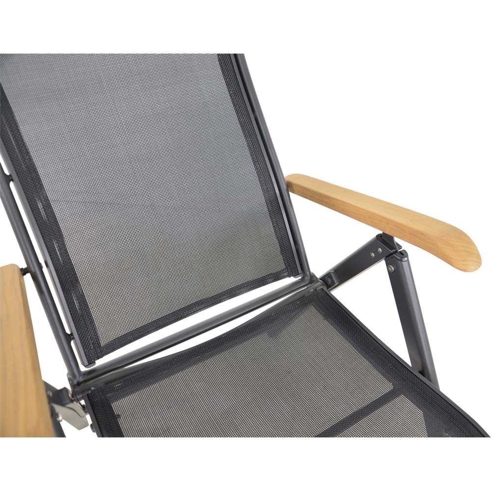 Lesli Living - Bistrostoel Monza - Zwart - 61x75x110cm - Set van 2