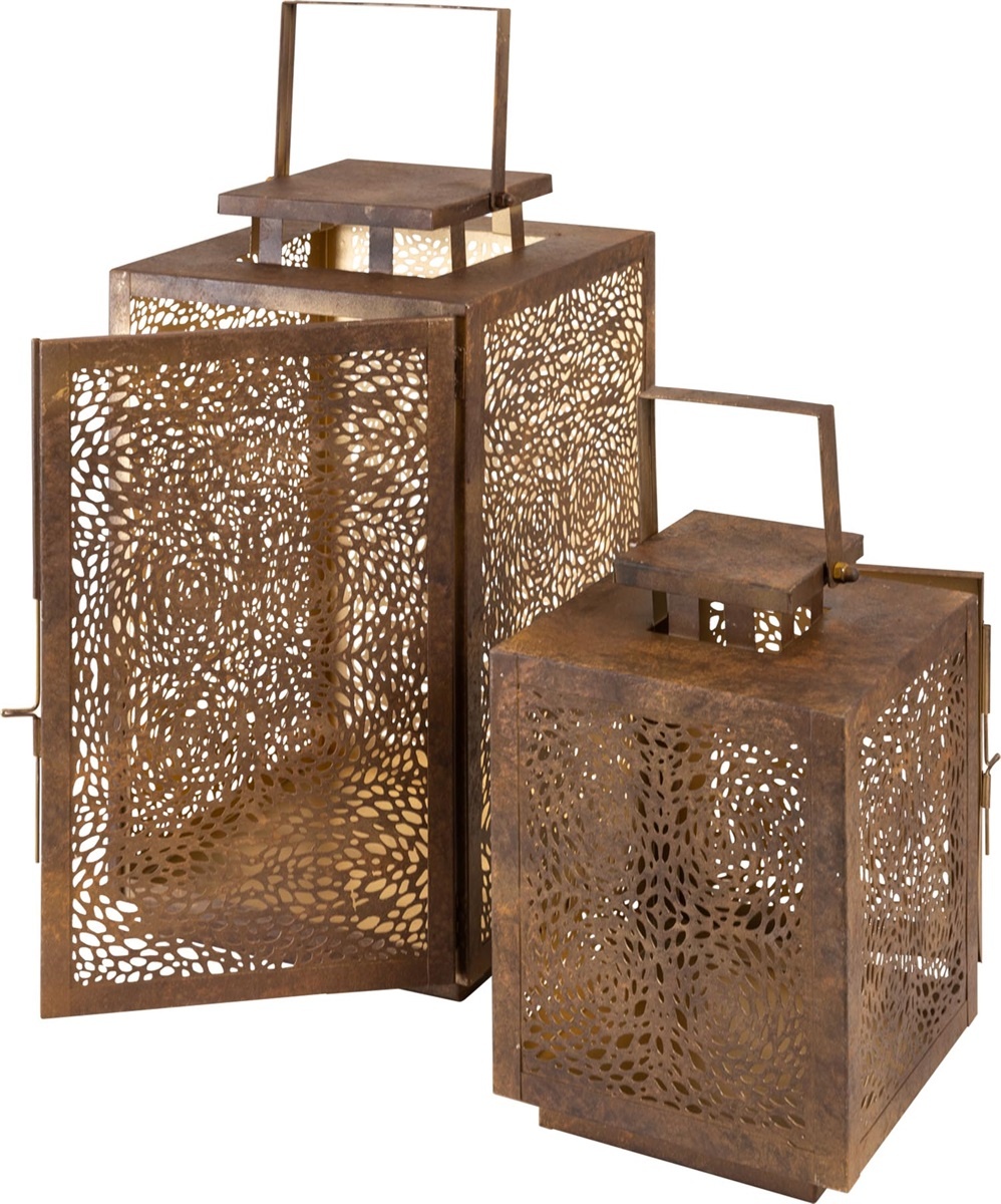 Lesli Living - Lantaarn Spot - Zwart - 17x17x24cm