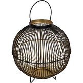 Lesli Living - Lantaarn Nora - Zwart - Ø31x22cm