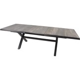 Lesli Living - Tuintafel Castilla - Antraciet - 204x102x77cm